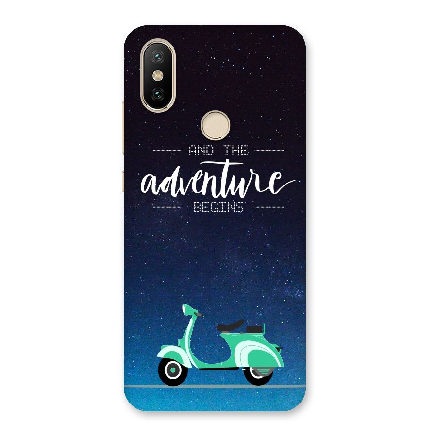 Adventure Scooter Back Case for Mi A2