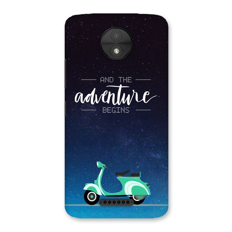 Adventure Scooter Back Case for Moto C
