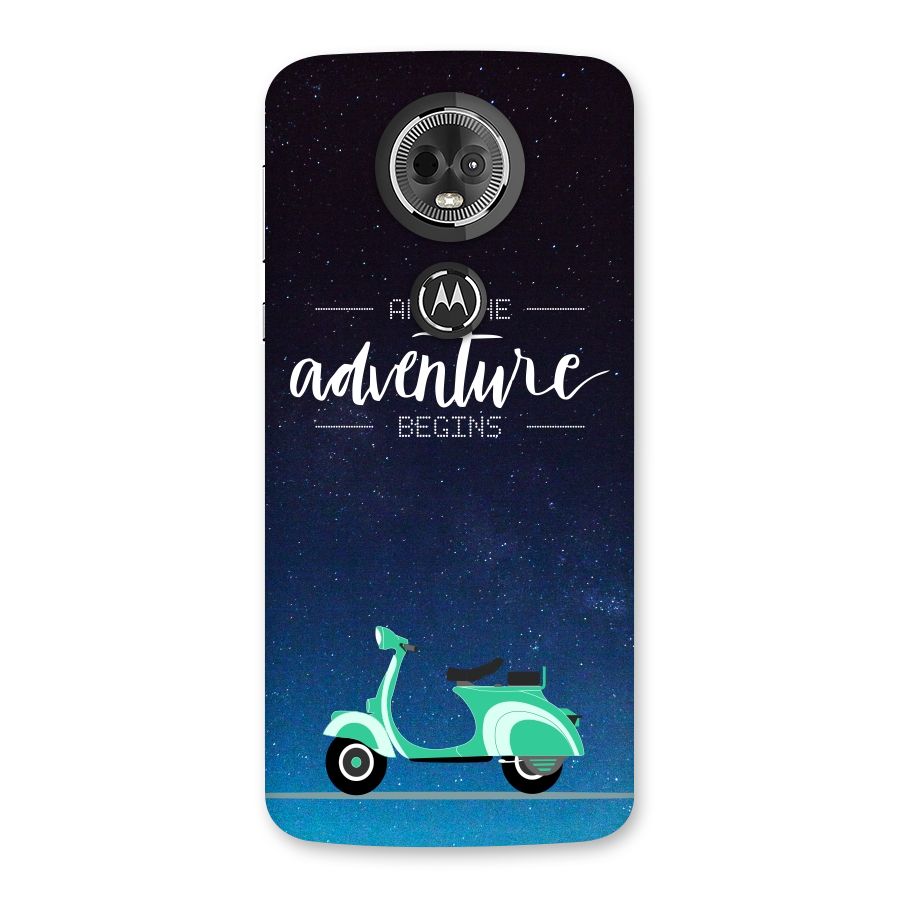 Adventure Scooter Back Case for Moto E5 Plus