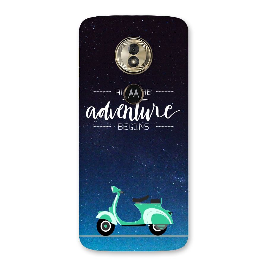 Adventure Scooter Back Case for Moto G6 Play