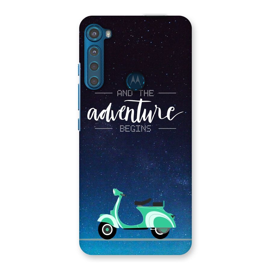 Adventure Scooter Back Case for Motorola One Fusion Plus