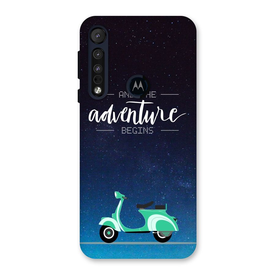 Adventure Scooter Back Case for Motorola One Macro