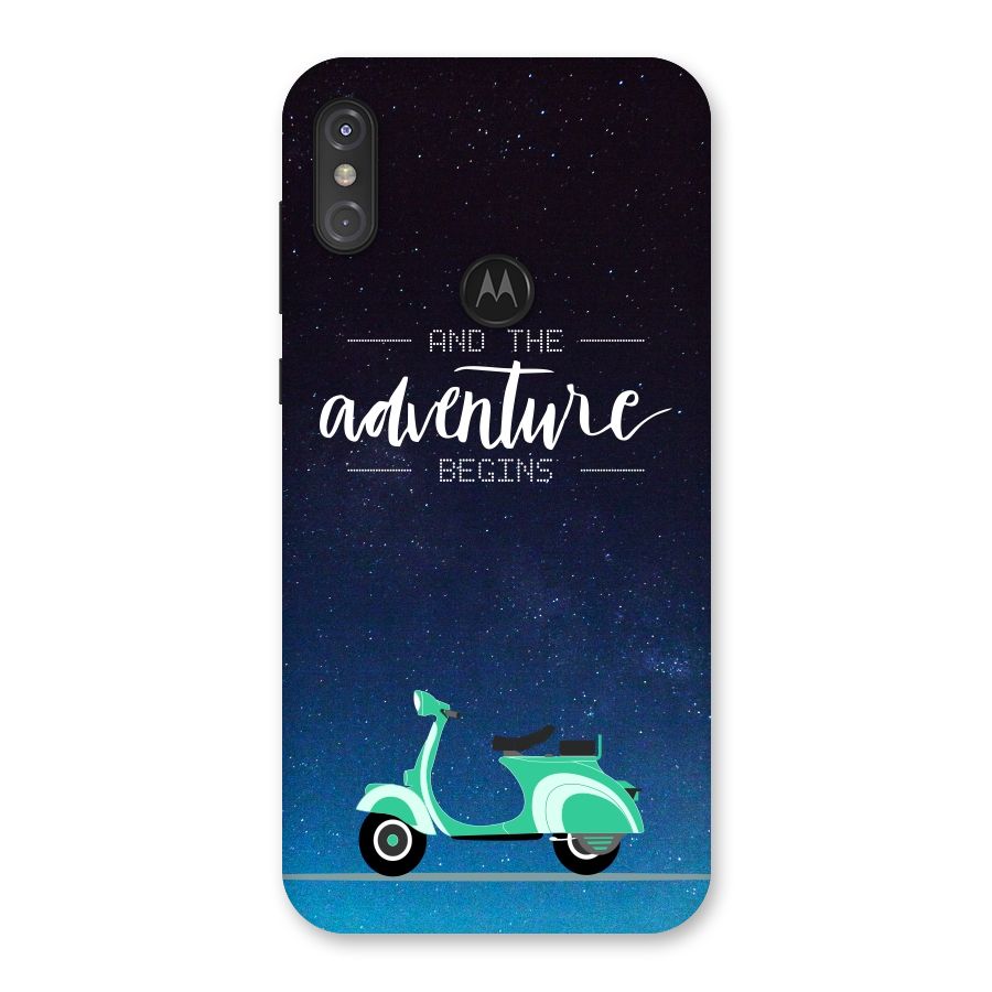 Adventure Scooter Back Case for Motorola One Power