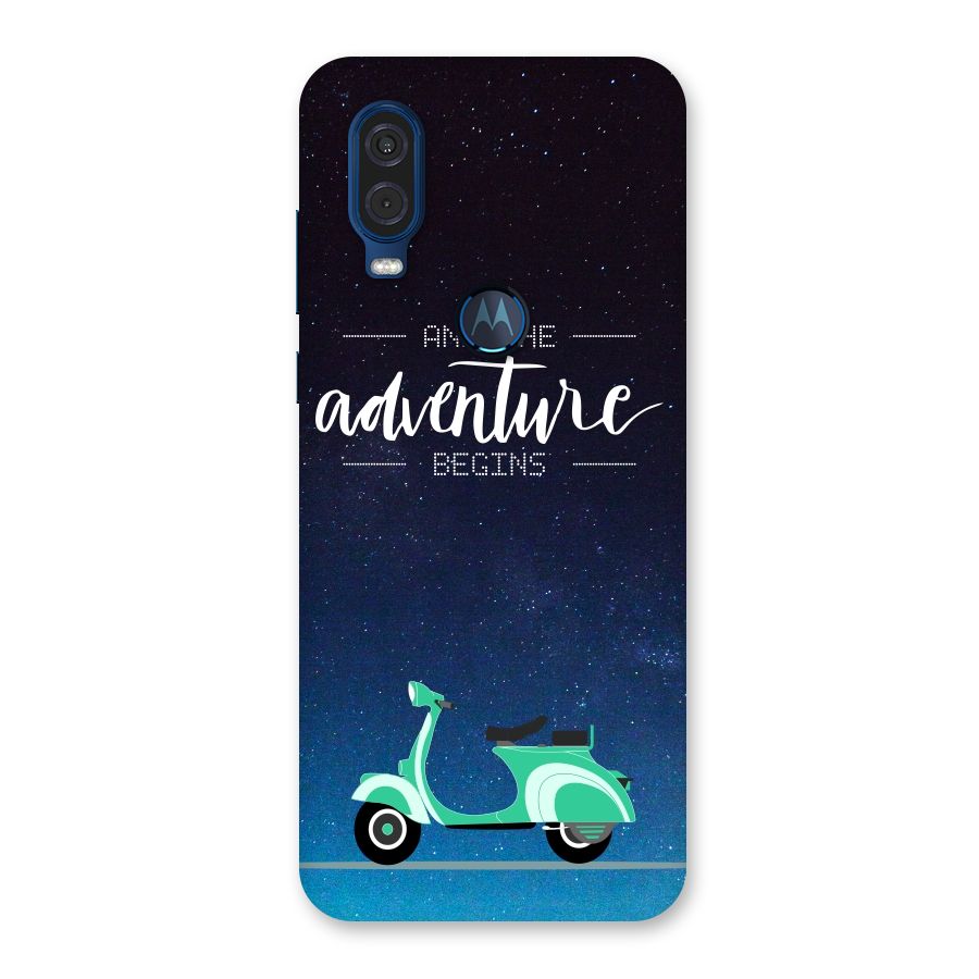 Adventure Scooter Back Case for Motorola One Vision