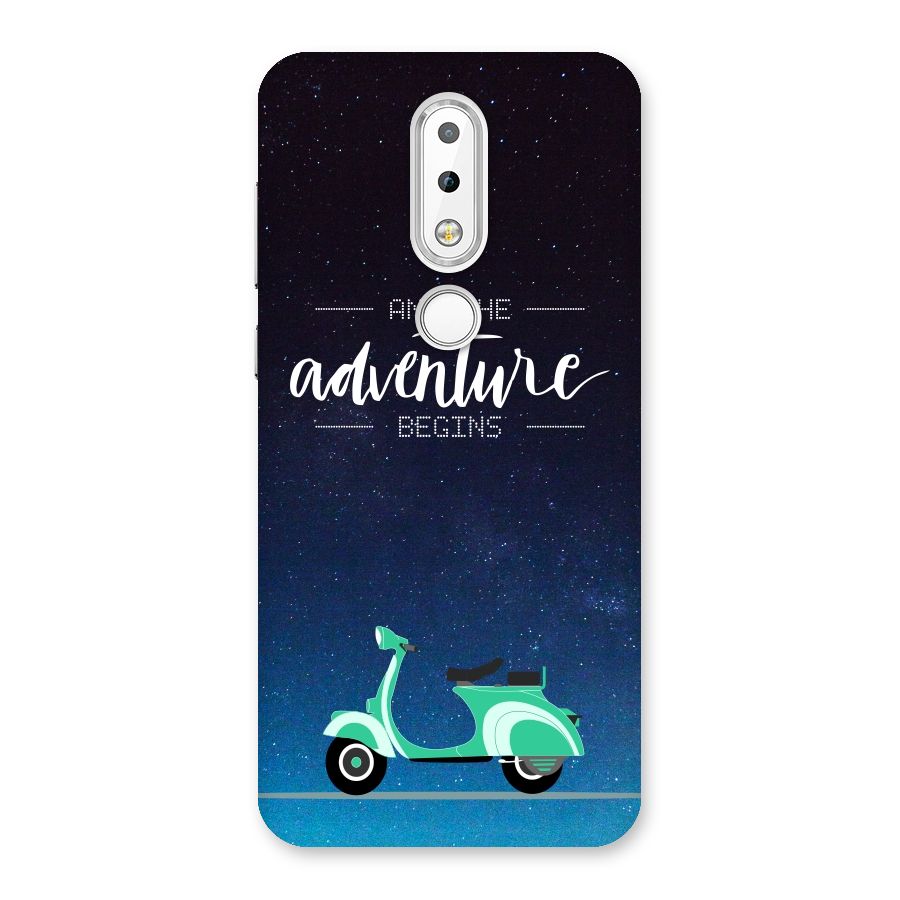 Adventure Scooter Back Case for Nokia 6.1 Plus