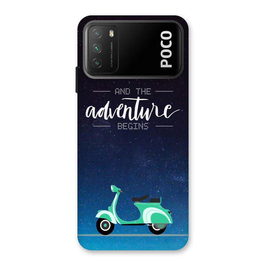 Adventure Scooter Back Case for Poco M3