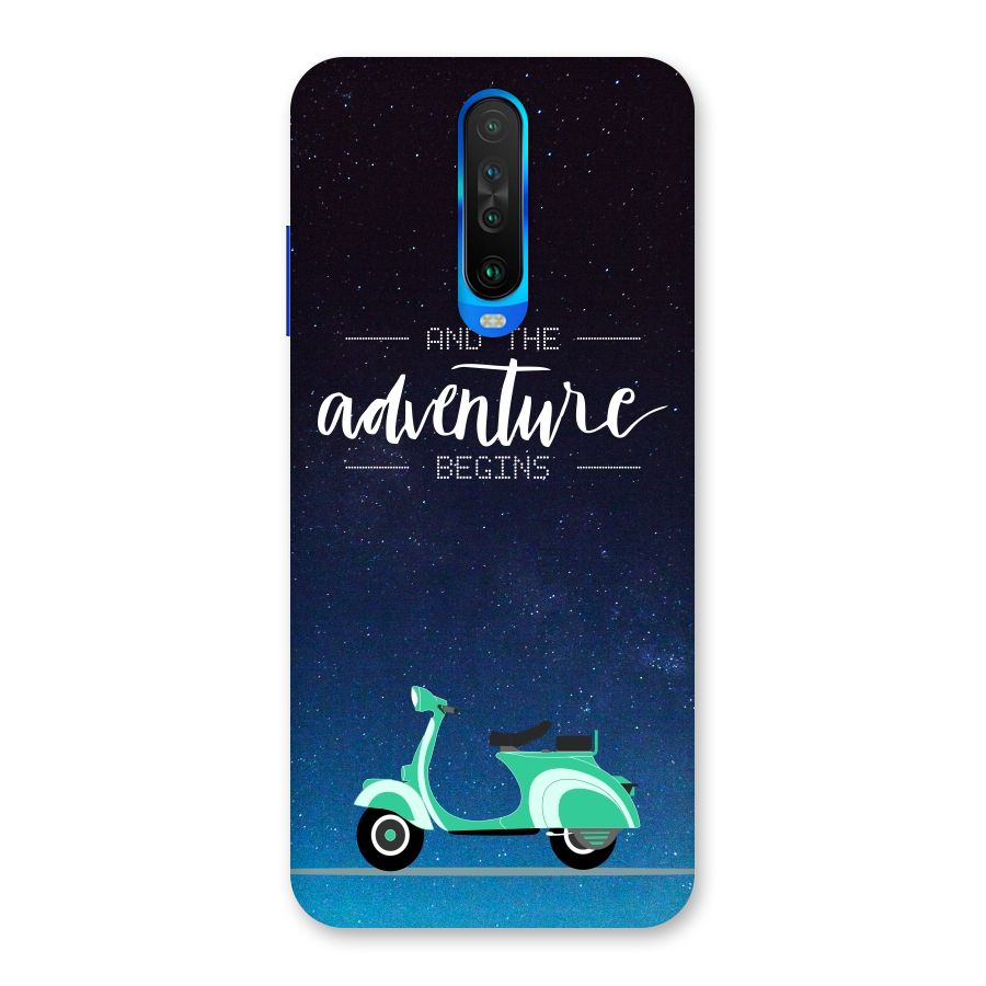 Adventure Scooter Back Case for Poco X2