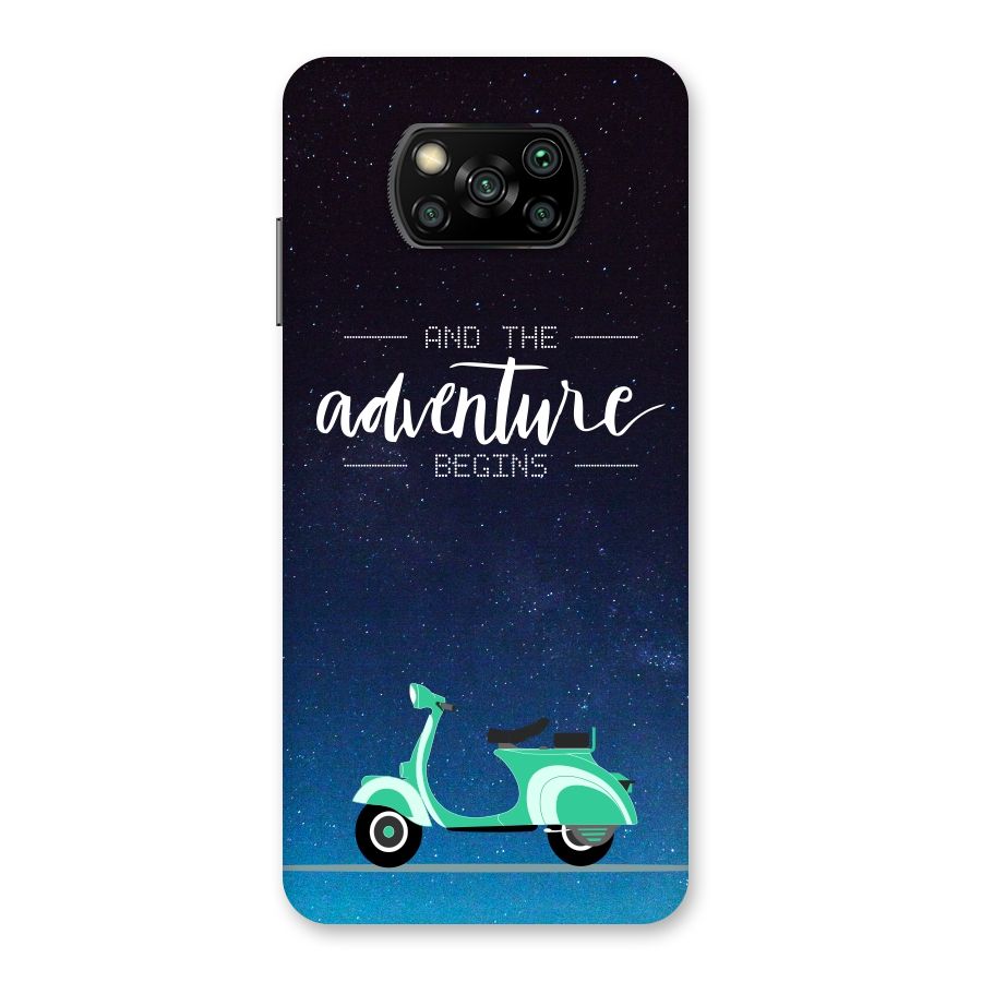 Adventure Scooter Back Case for Poco X3