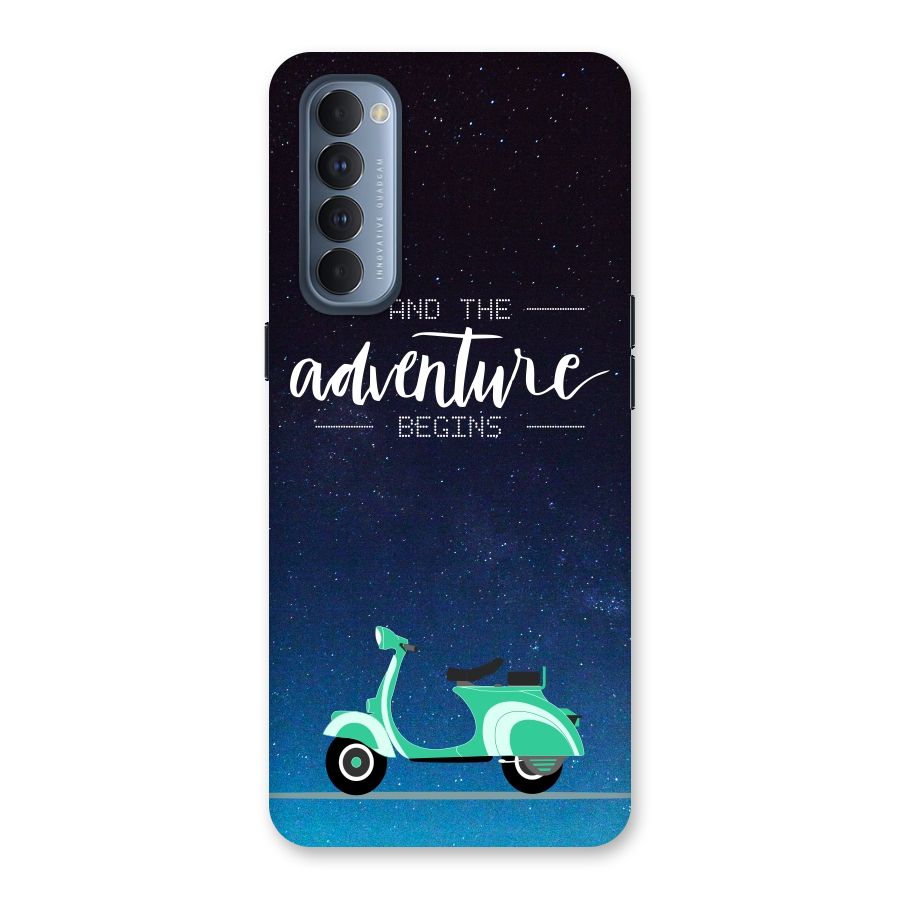 Adventure Scooter Back Case for Reno4 Pro