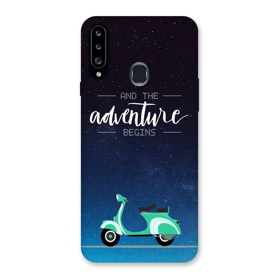 Adventure Scooter Back Case for Samsung Galaxy A20s