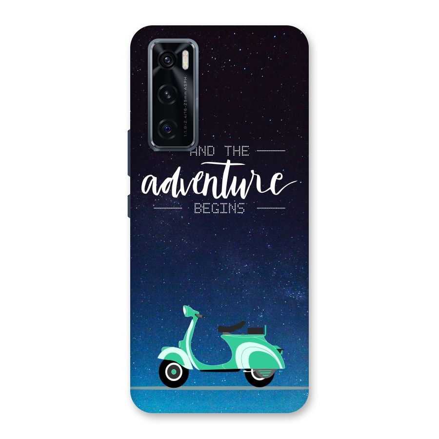 Adventure Scooter Back Case for Vivo V20 SE