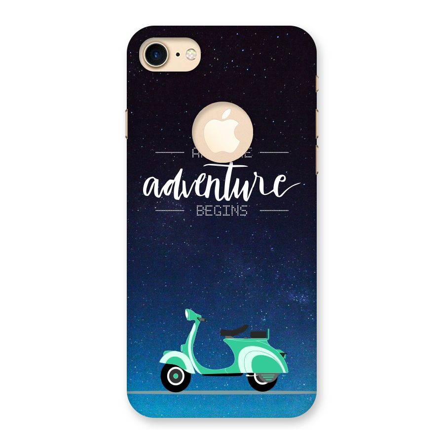Adventure Scooter Back Case for iPhone 7 Logo Cut