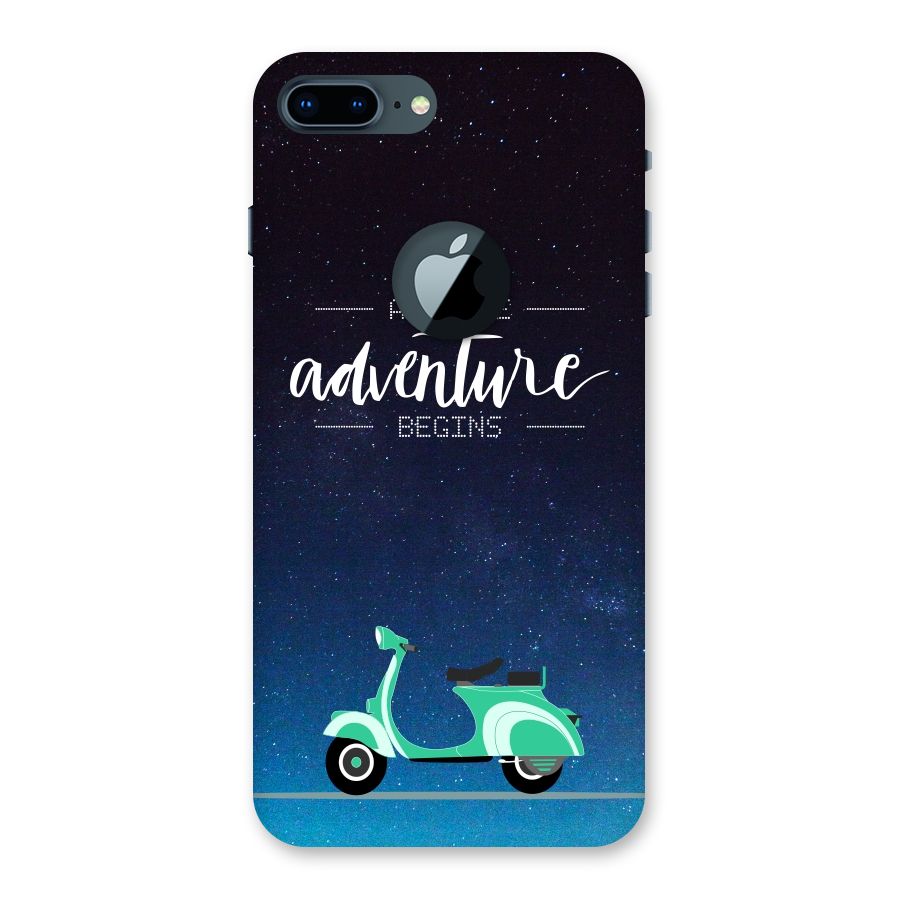 Adventure Scooter Back Case for iPhone 7 Plus Logo Cut