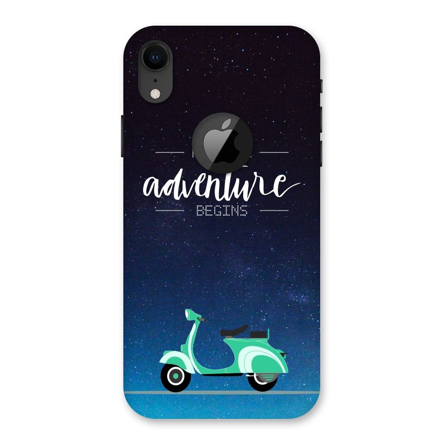 Adventure Scooter Back Case for iPhone XR Logo Cut