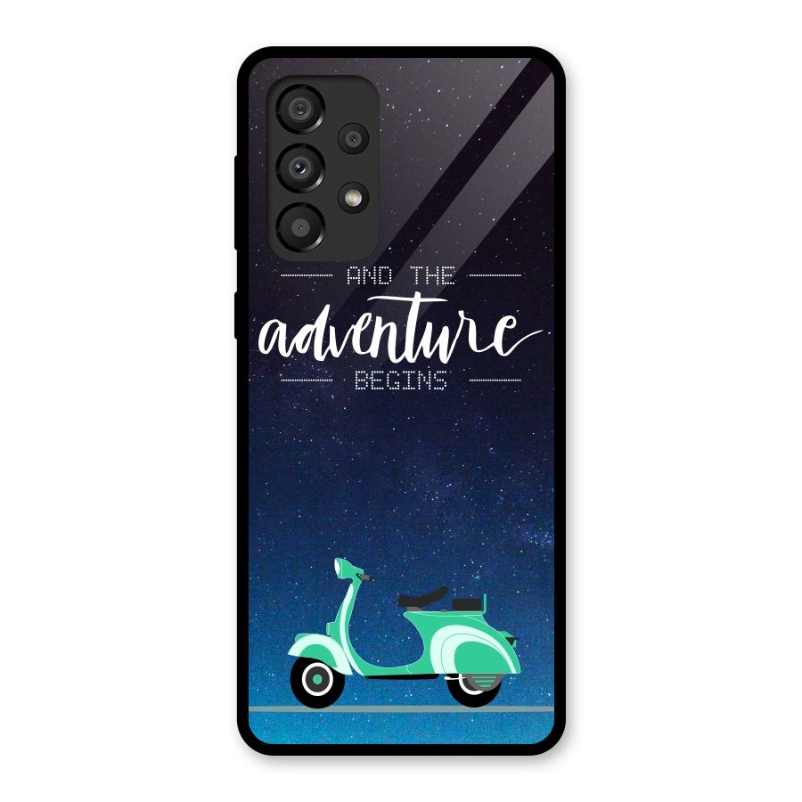 Adventure Scooter Glass Back Case for Galaxy A33 5G