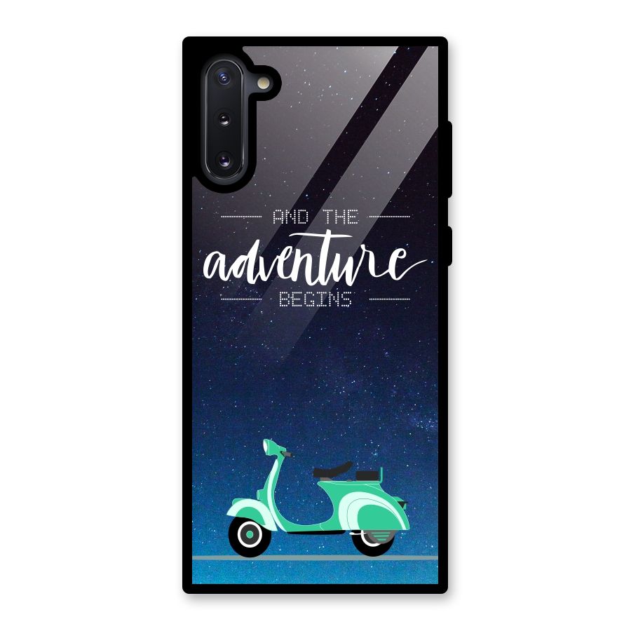 Adventure Scooter Glass Back Case for Galaxy Note 10