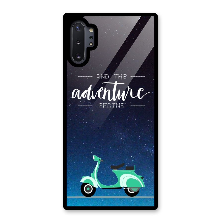 Adventure Scooter Glass Back Case for Galaxy Note 10 Plus