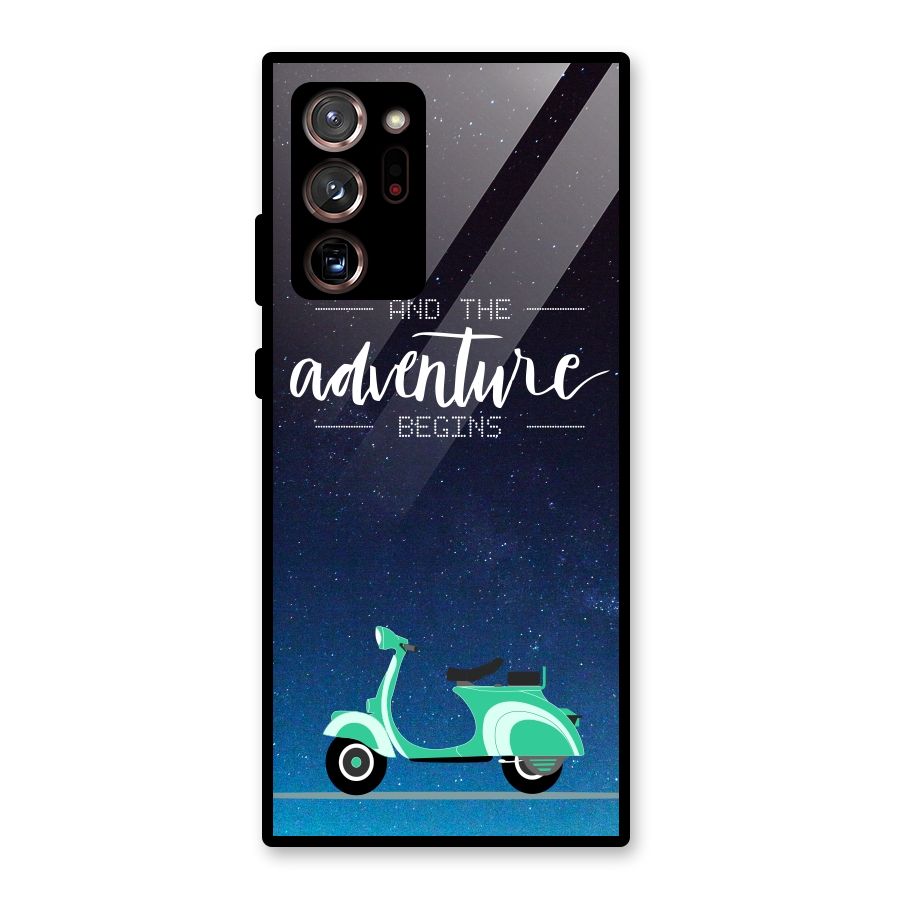 Adventure Scooter Glass Back Case for Galaxy Note 20 Ultra