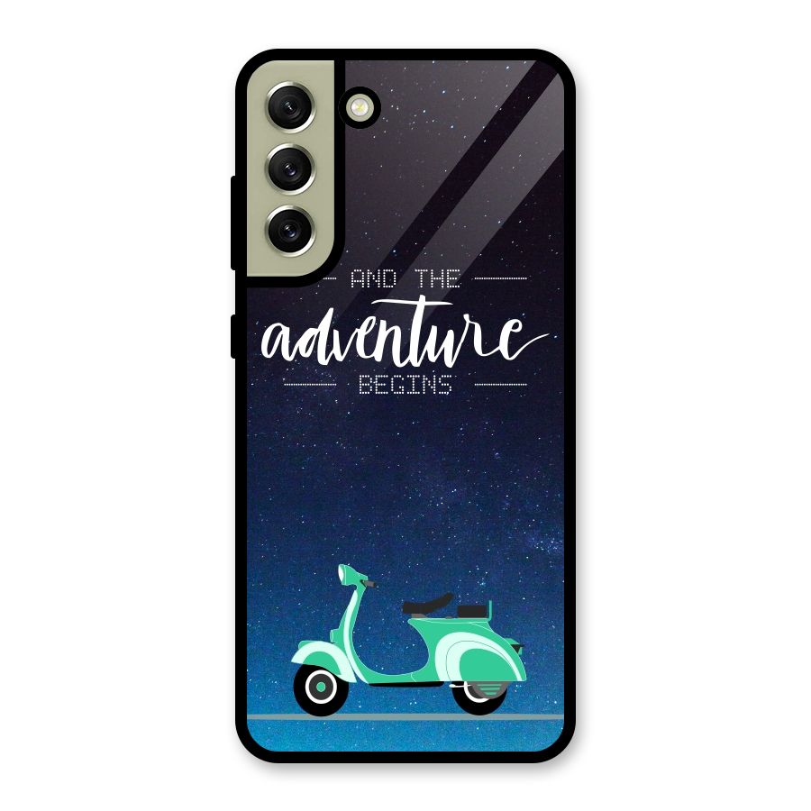 Adventure Scooter Glass Back Case for Galaxy S21 FE 5G