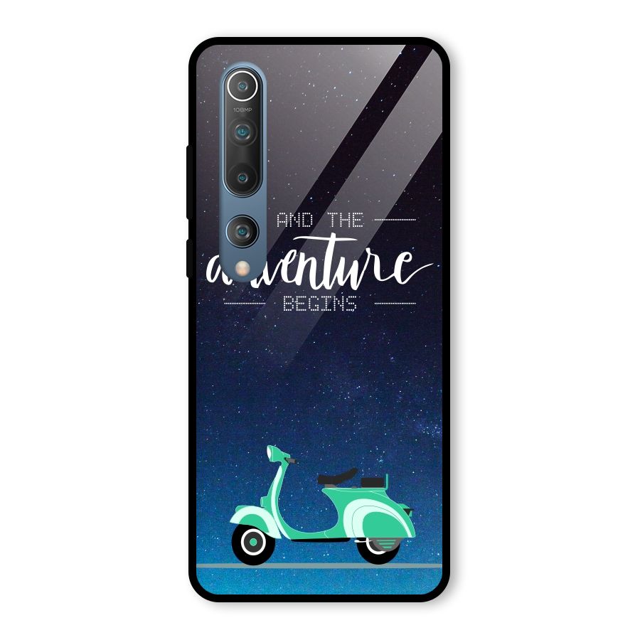 Adventure Scooter Glass Back Case for Mi 10