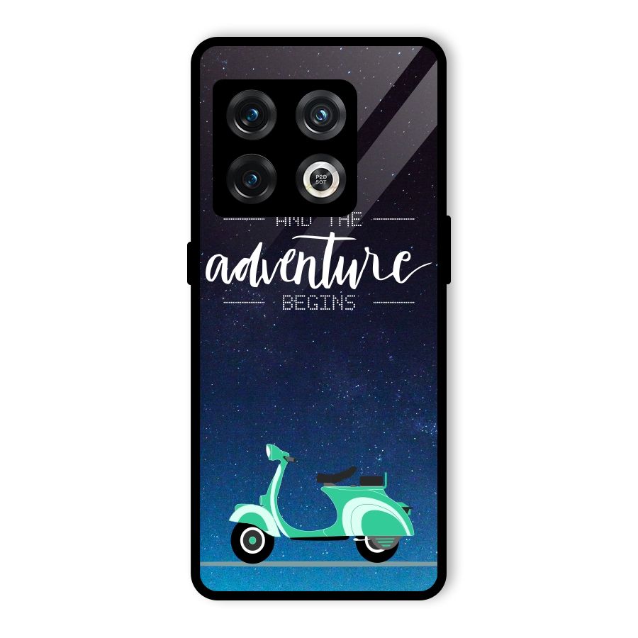 Adventure Scooter Glass Back Case for OnePlus 10 Pro 5G