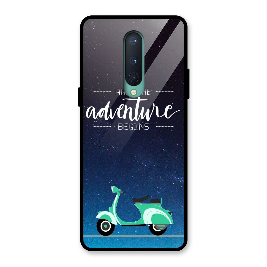 Adventure Scooter Glass Back Case for OnePlus 8