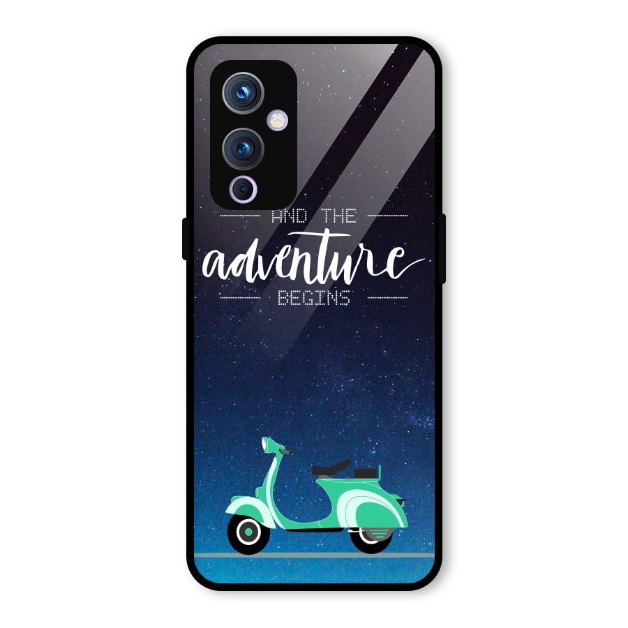 Adventure Scooter Glass Back Case for OnePlus 9