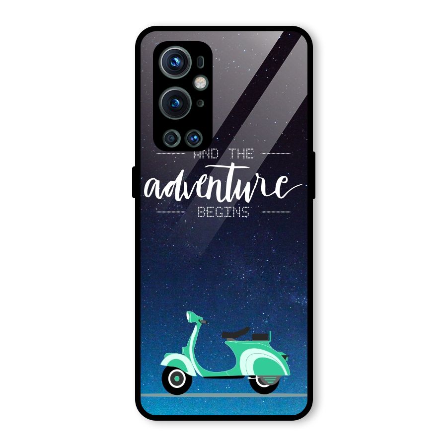 Adventure Scooter Glass Back Case for OnePlus 9 Pro