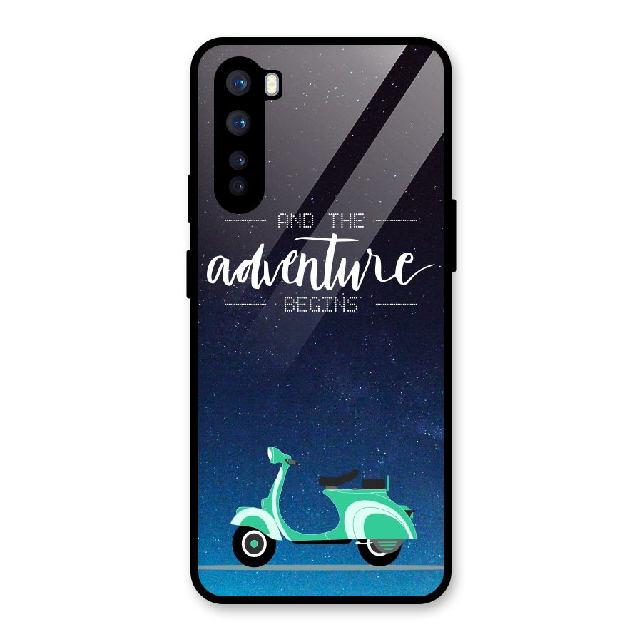 Adventure Scooter Glass Back Case for OnePlus Nord