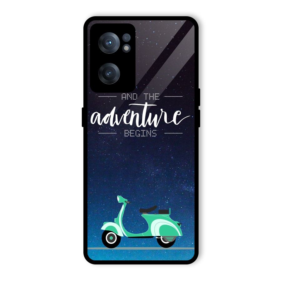 Adventure Scooter Glass Back Case for OnePlus Nord CE 2 5G