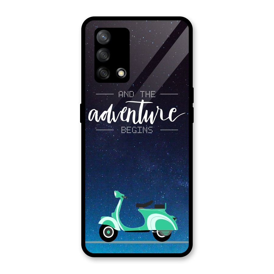 Adventure Scooter Glass Back Case for Oppo F19