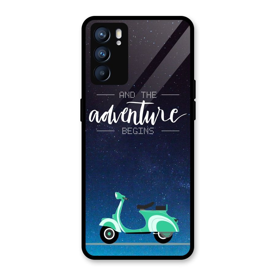 Adventure Scooter Glass Back Case for Oppo Reno6 5G