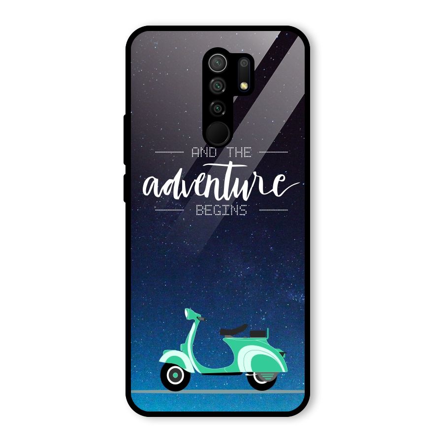 Adventure Scooter Glass Back Case for Poco M2