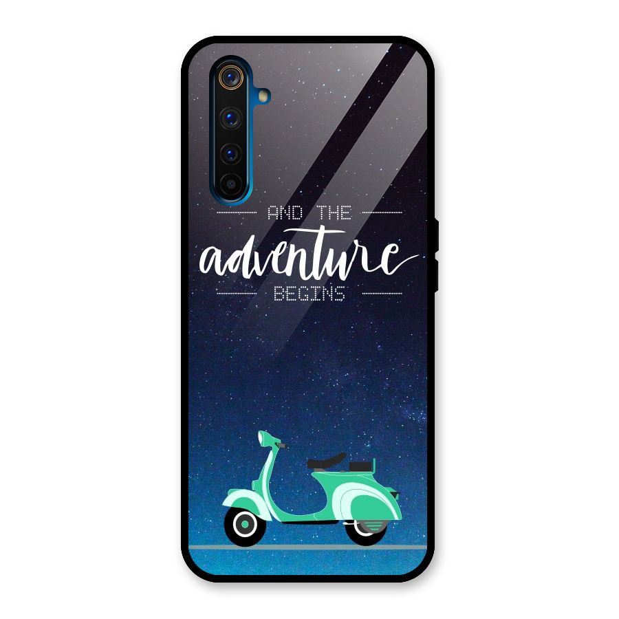 Adventure Scooter Glass Back Case for Realme 6 Pro