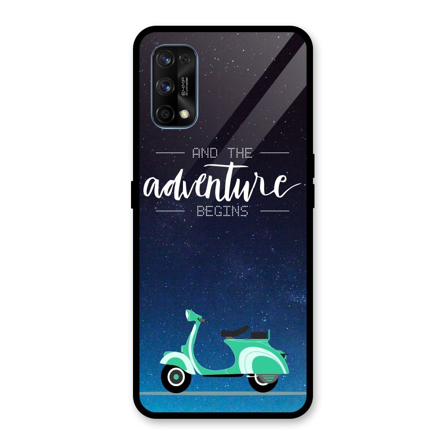 Adventure Scooter Glass Back Case for Realme 7 Pro