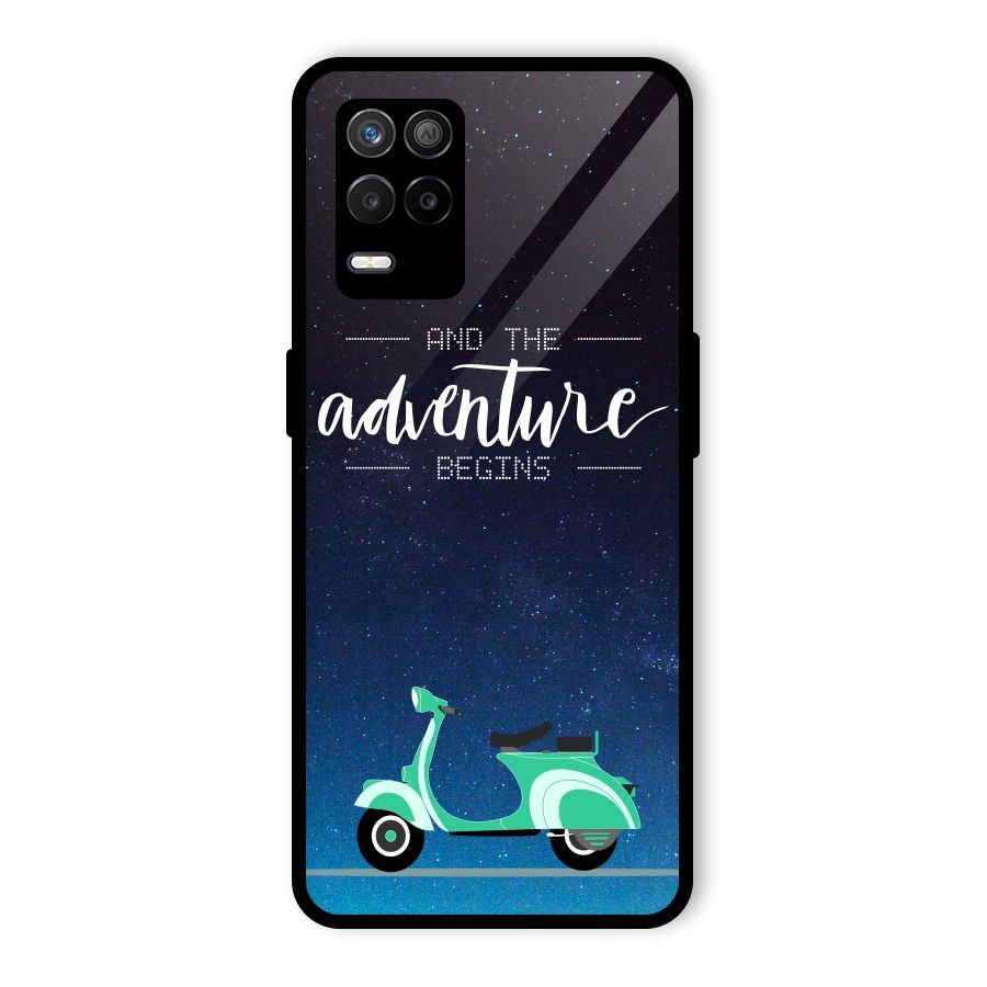 Adventure Scooter Glass Back Case for Realme 8 5G