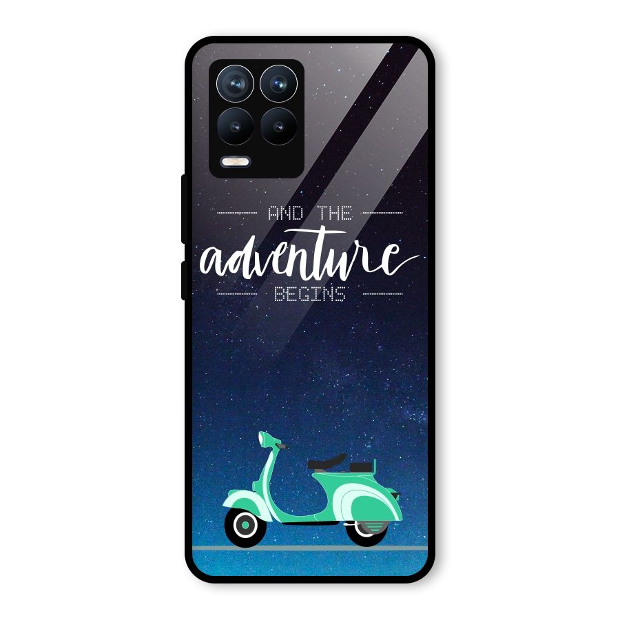 Adventure Scooter Glass Back Case for Realme 8 Pro