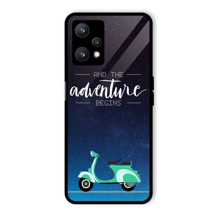 Adventure Scooter Glass Back Case for Realme 9 Pro 5G