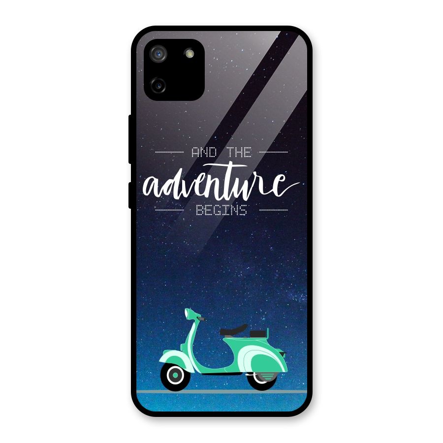 Adventure Scooter Glass Back Case for Realme C11