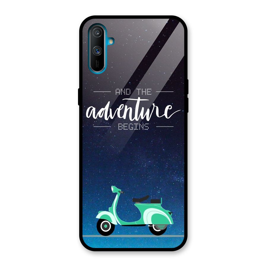 Adventure Scooter Glass Back Case for Realme C3