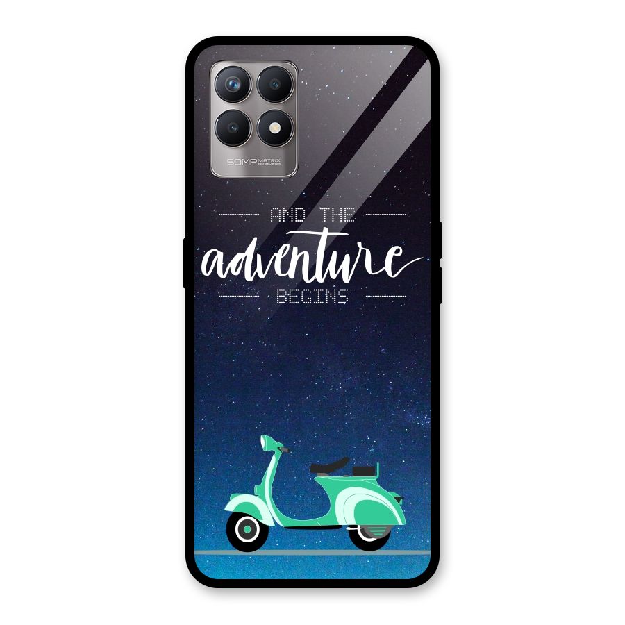 Adventure Scooter Glass Back Case for Realme Narzo 50