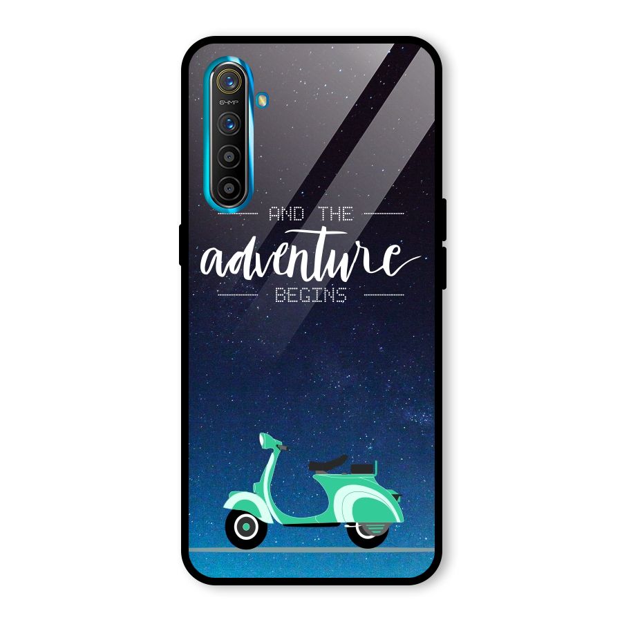 Adventure Scooter Glass Back Case for Realme X2