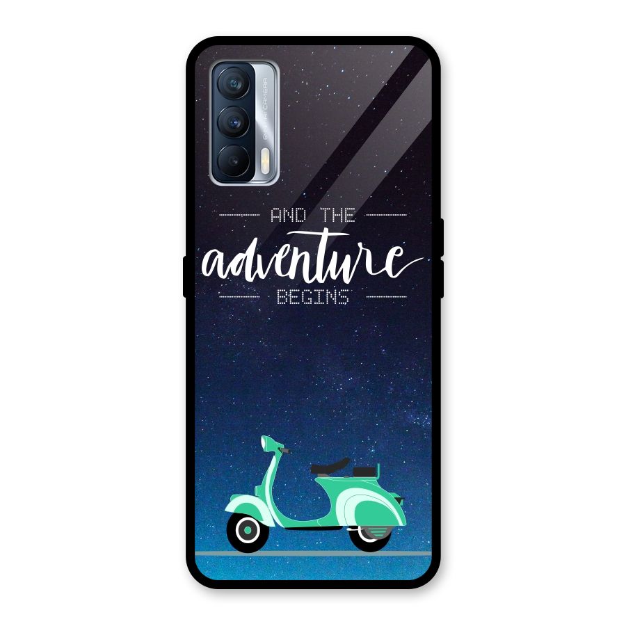 Adventure Scooter Glass Back Case for Realme X7