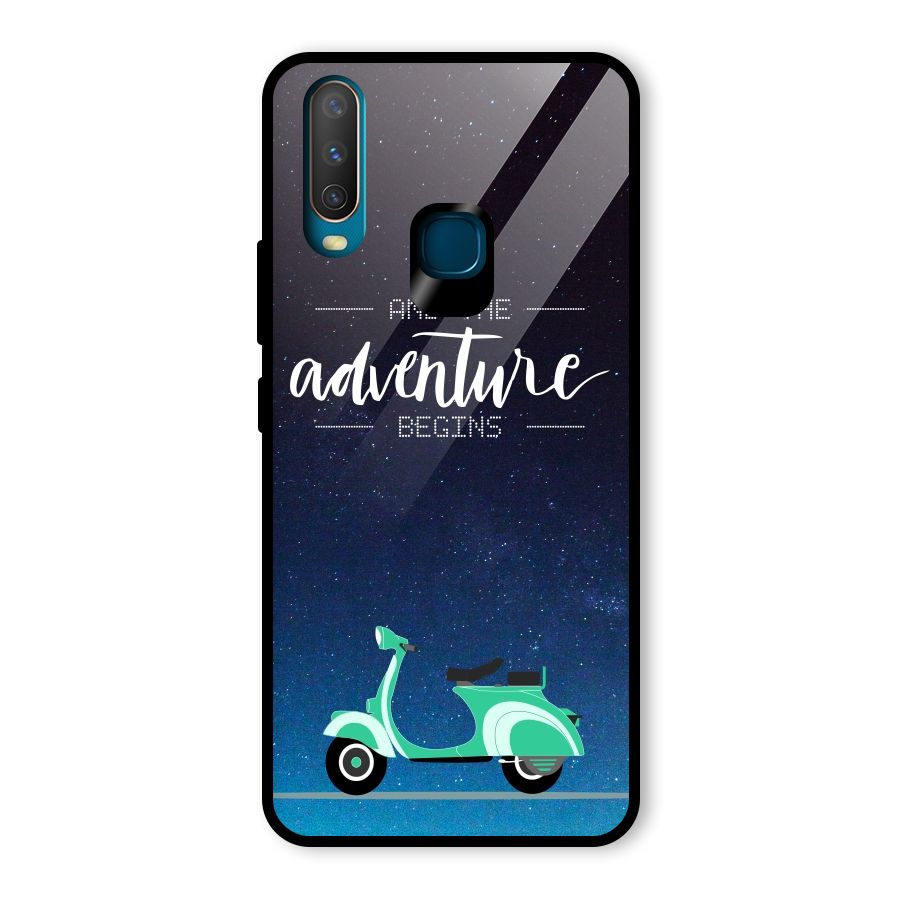 Adventure Scooter Glass Back Case for Vivo U10