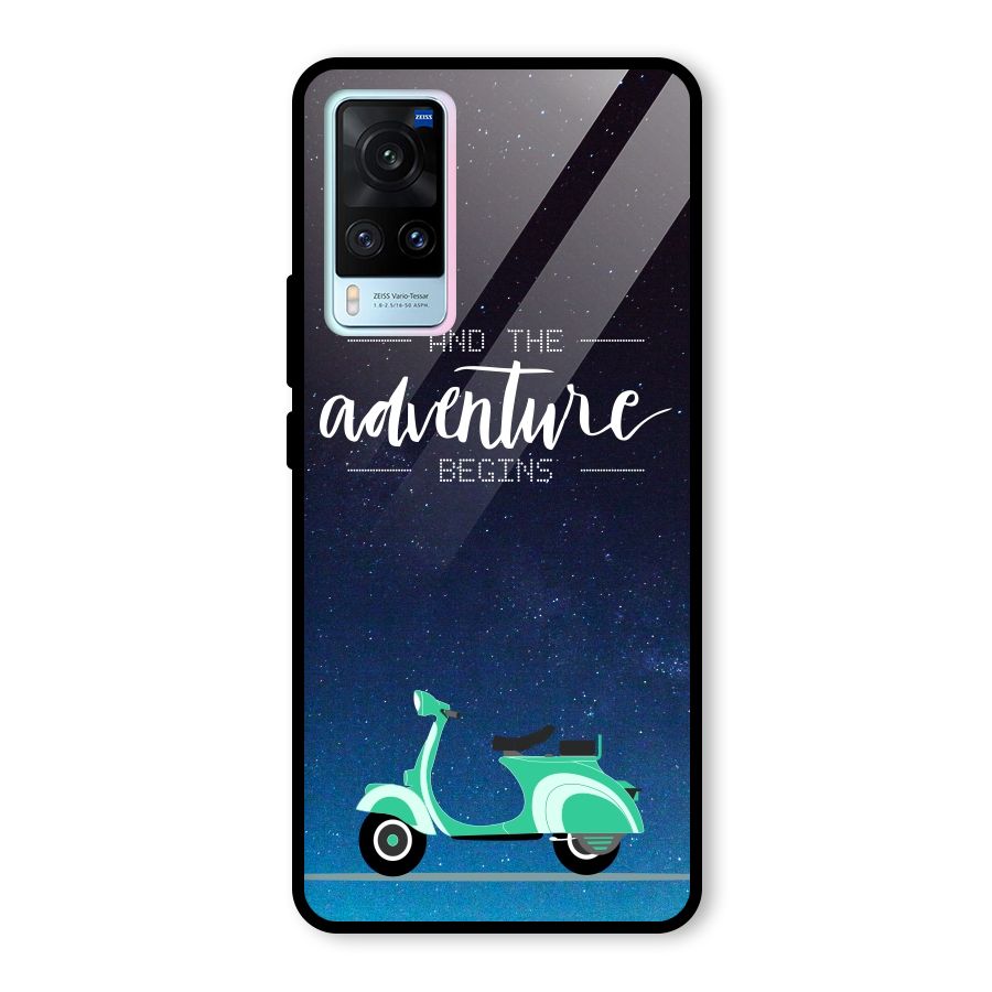 Adventure Scooter Glass Back Case for Vivo X60