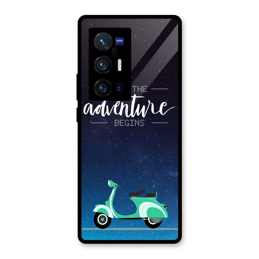 Adventure Scooter Glass Back Case for Vivo X70 Pro Plus