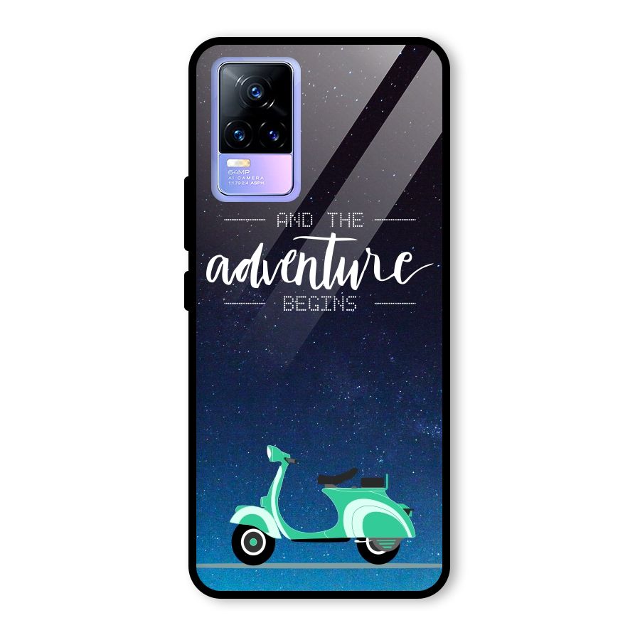Adventure Scooter Glass Back Case for Vivo Y73