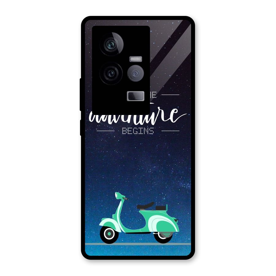 Adventure Scooter Glass Back Case for Vivo iQOO 11 5G