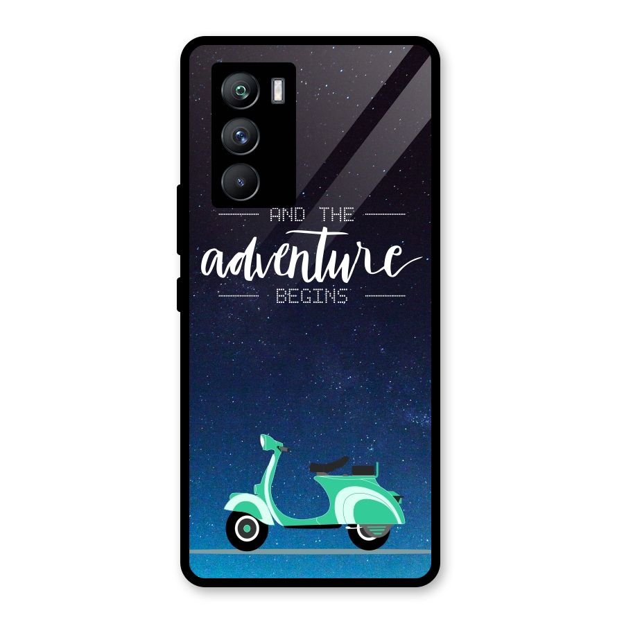 Adventure Scooter Glass Back Case for Vivo iQOO 9 SE