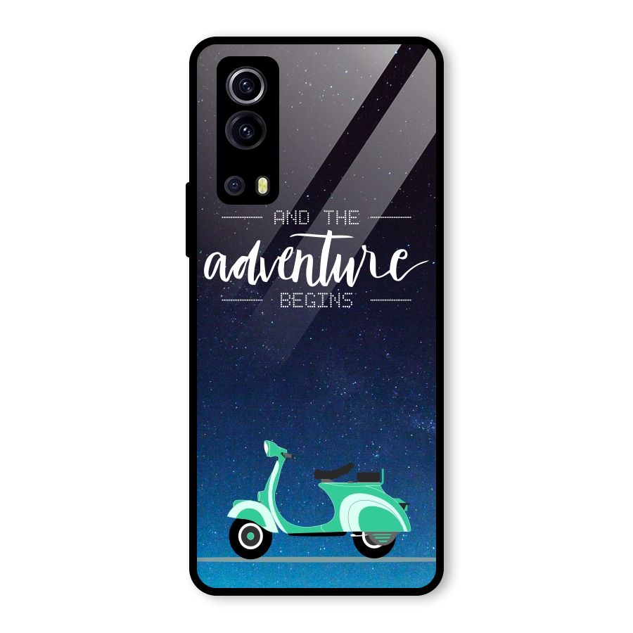 Adventure Scooter Glass Back Case for Vivo iQOO Z3